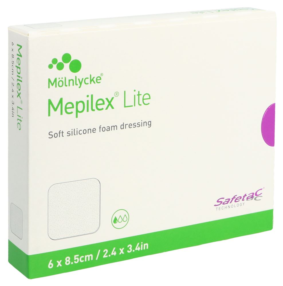 Mepilex Lite Absorptionsverband 6×8.5cm Silikon 5 Stk