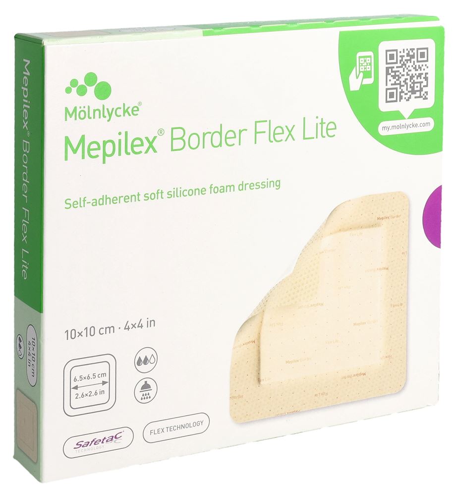 Mepilex (Pi-Aps) Border Flex Lite 10x10cm 5 Stk