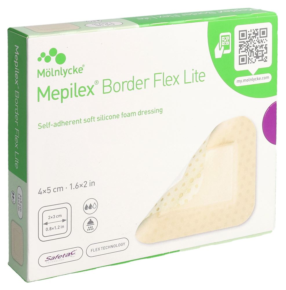 Mepilex (Pi-Aps) Border Flex Lite 4x5cm 10 Stk