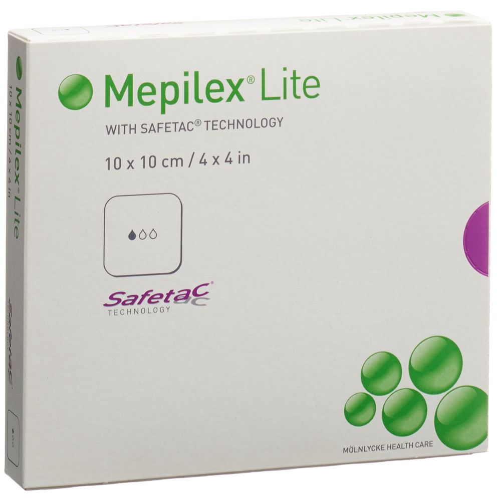 Mepilex (Pi-Aps) Lite Absorptionsverband 10x10cm Silikon 5 Stk