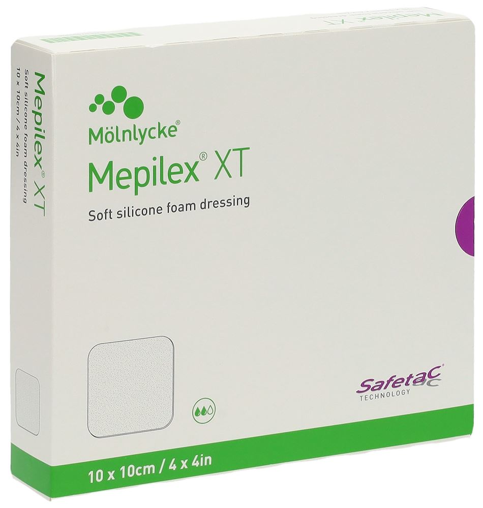 Mepilex Safetac XT 10x10cm steril 5 Stk