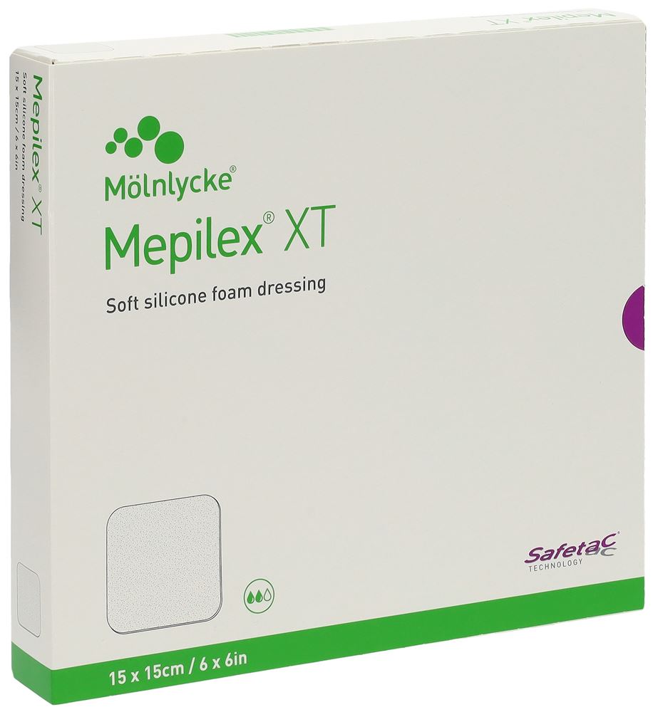 Mepilex Safetac XT 15x15cm steril 5 Stk