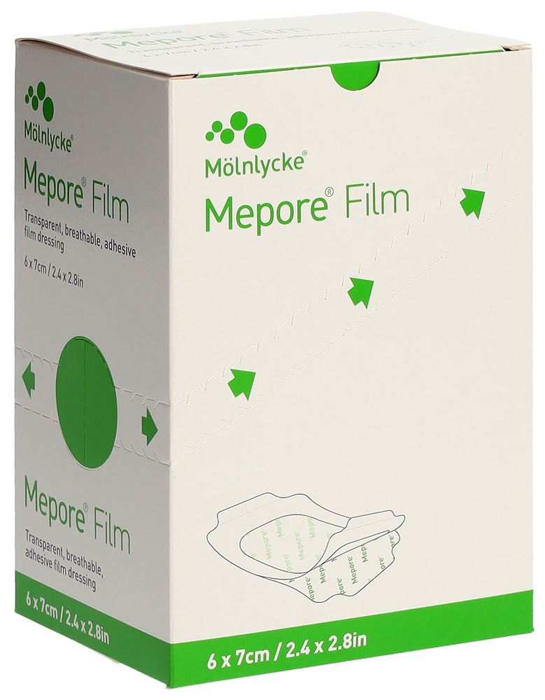 Mepore Film Folienverband 6x7cm steril 100 Stk
