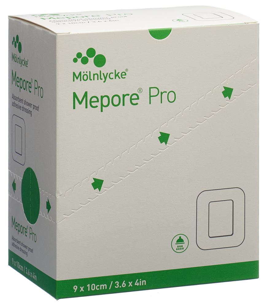 Mepore pro Wundverband 10x9cm Wundkissen 6x5cm steril 40 Stk