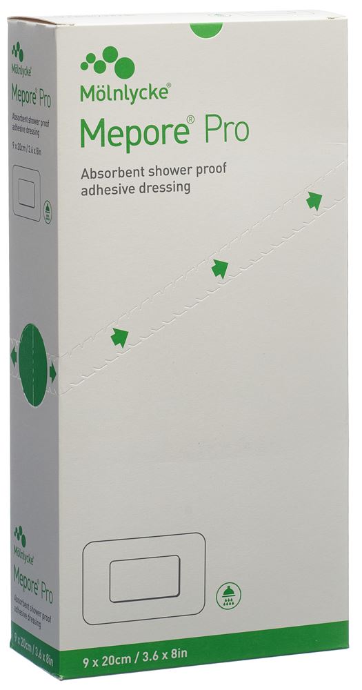 Mepore pro Wundverband 20x9cm Wundkissen 14x4.5cm steril 30 Stk