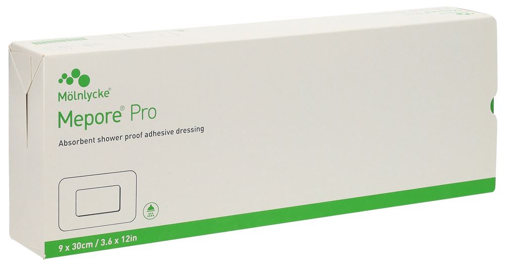 Mepore pro Wundverband 30x9cm Wundkissen 24x4.5cm steril 30 Stk