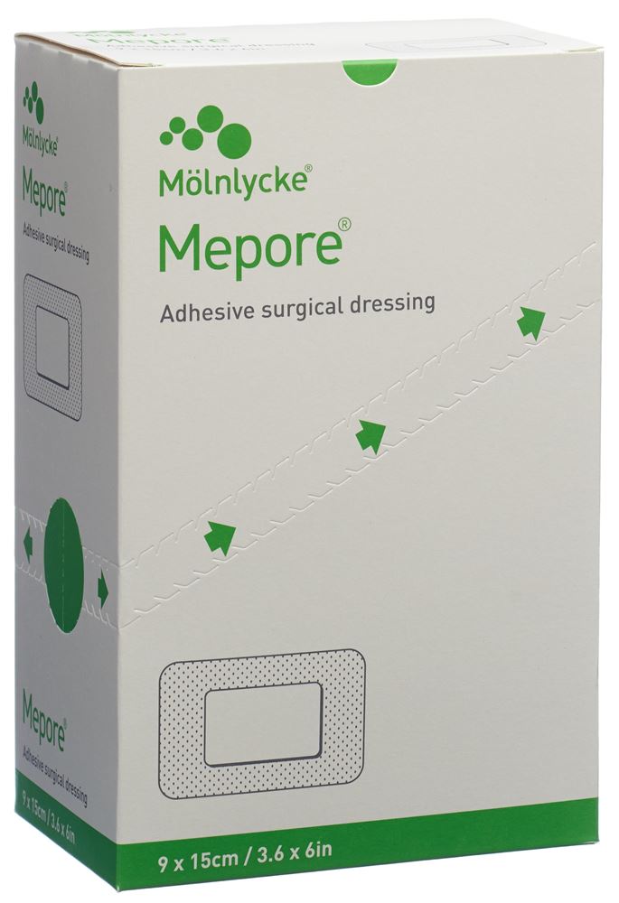 Mepore Wundverband 15x9cm Wundkissen 10x5cm 50 Stk