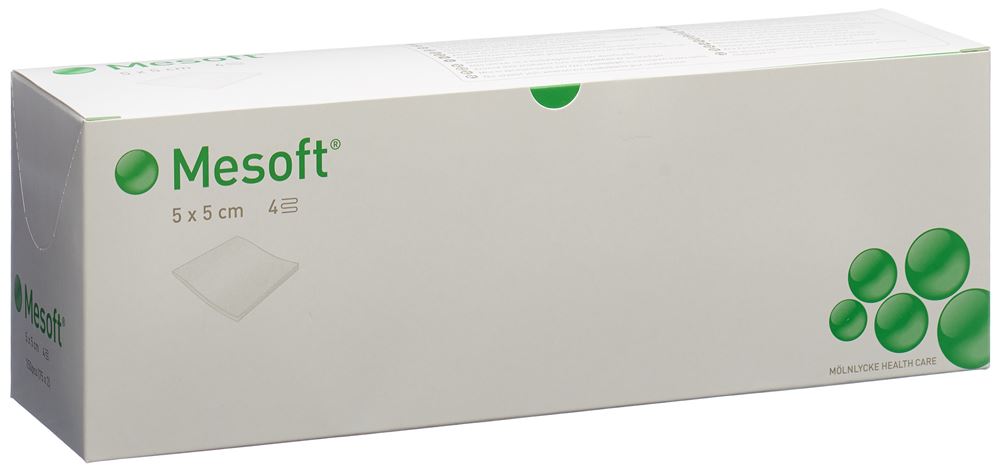 Mesoft Nw Vlieskompr 5X5Cm St 75 Beutel 2 Stück