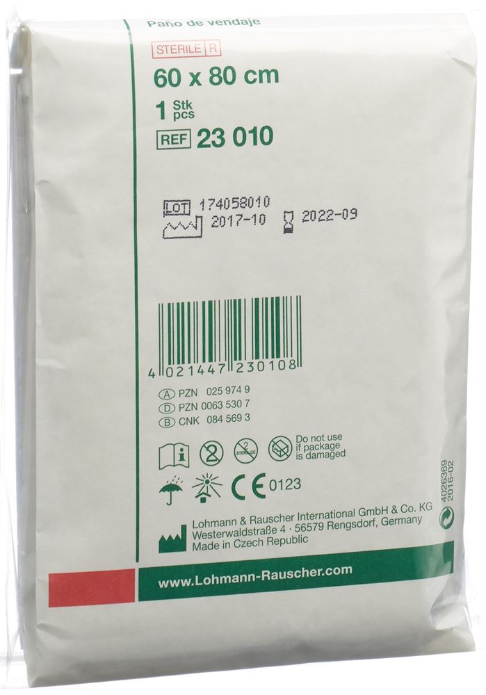 Metalline Verbandtuch 60x80cm steril