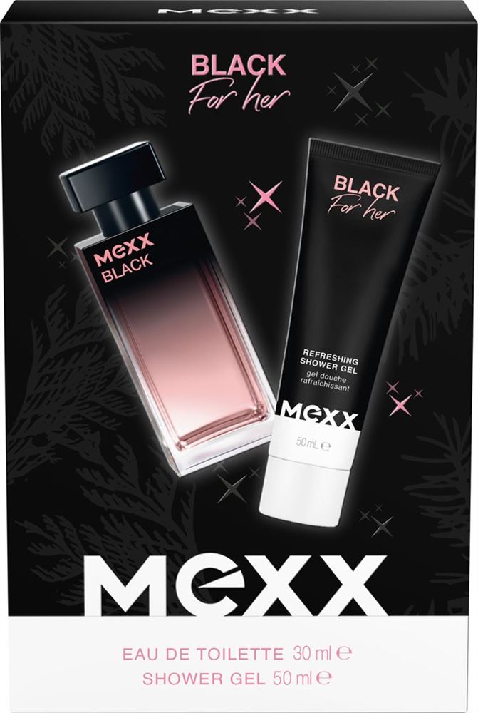Mexx Black for Her Eau de Toilette 30ml + Shower Gel 50ml