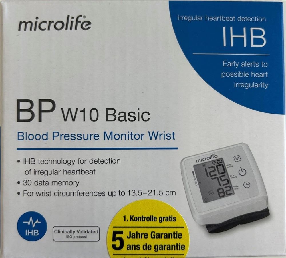 Microlife Blutdruckmessgerät W10 Basic inklusive VRB