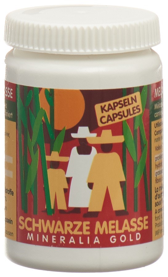 Mineralia Gold Schwarze Melasse Caps Ds 90 Stk