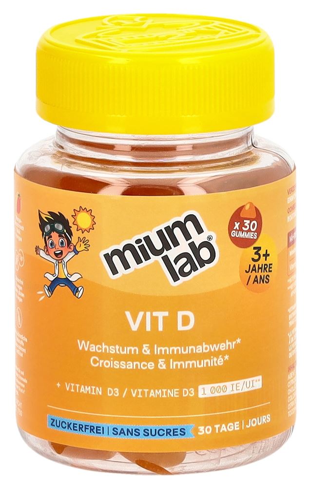 MiumLab Kids Gummies Vit D Ds 30 Stk