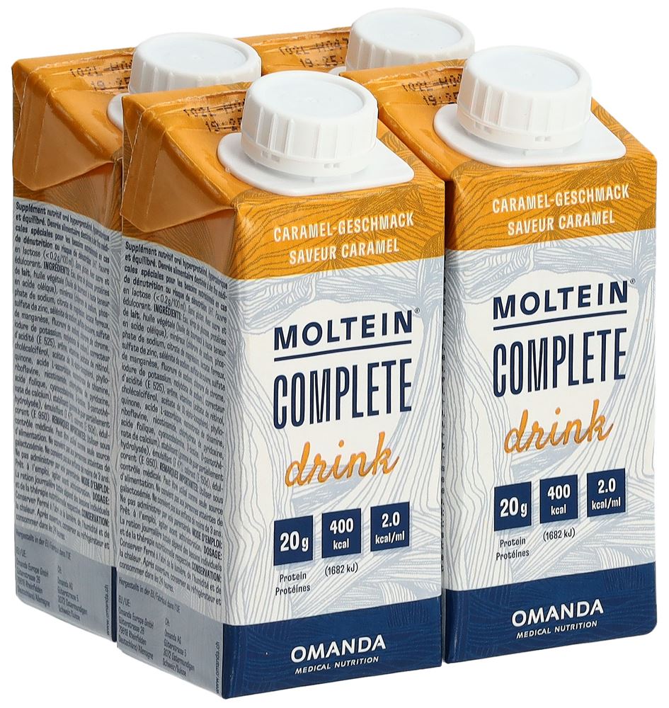Moltein Complete Drink Caramel 4 Tetra 200 ml