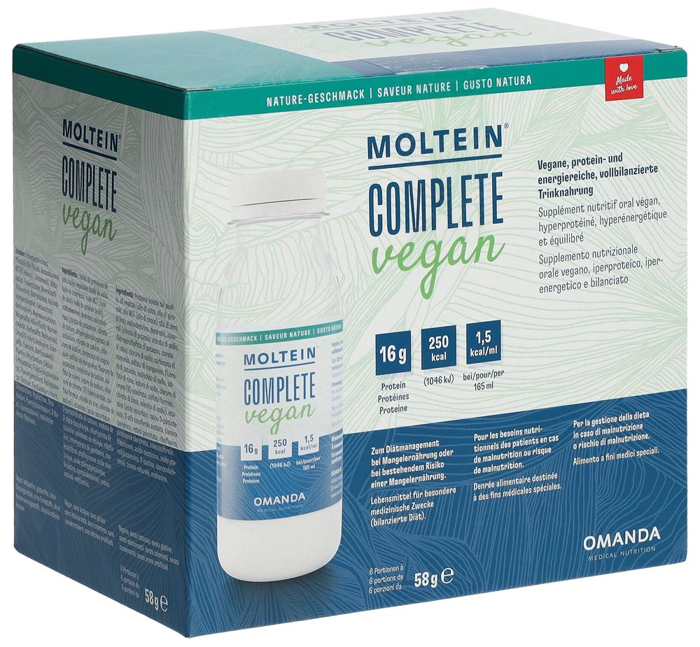 Moltein Complete Vegan Nature 6 Fl 58 g