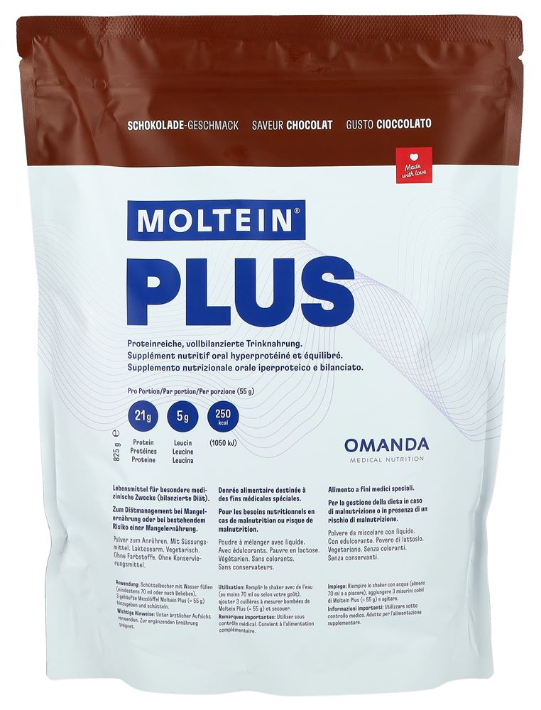 Moltein Plus 2.5 Schokolade Btl 825 g