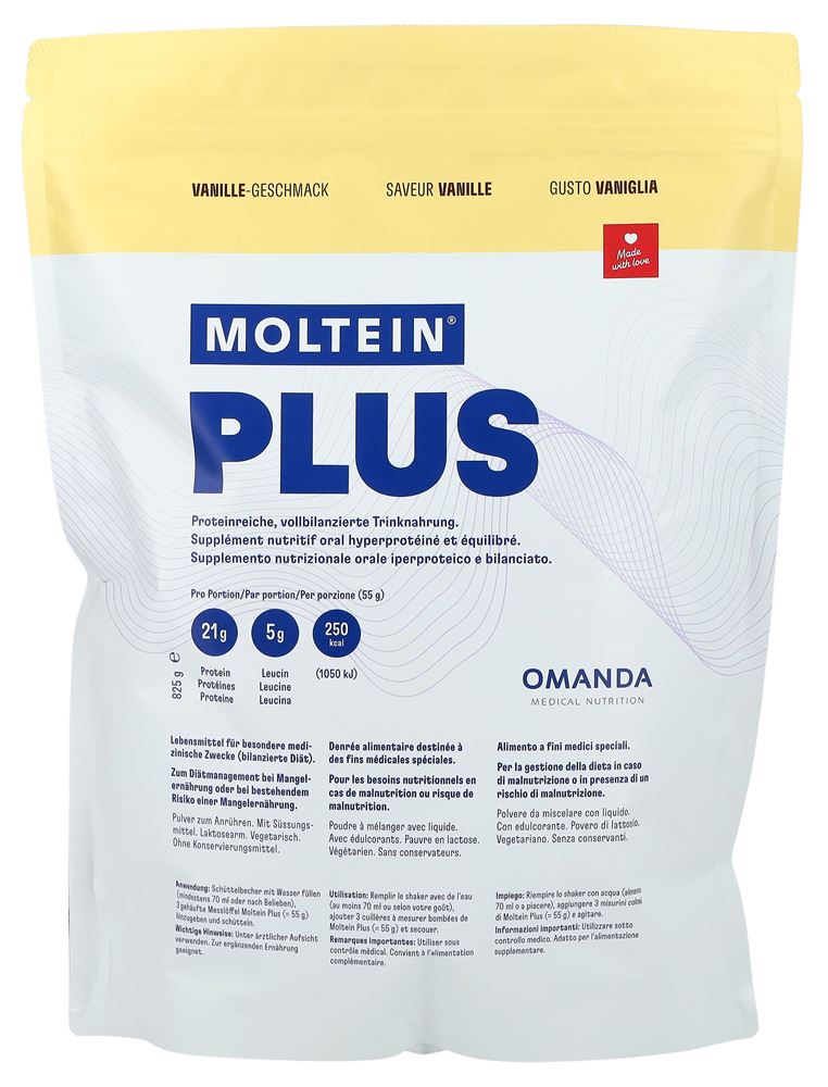 Moltein Plus 2.5 Vanille Btl 825 g