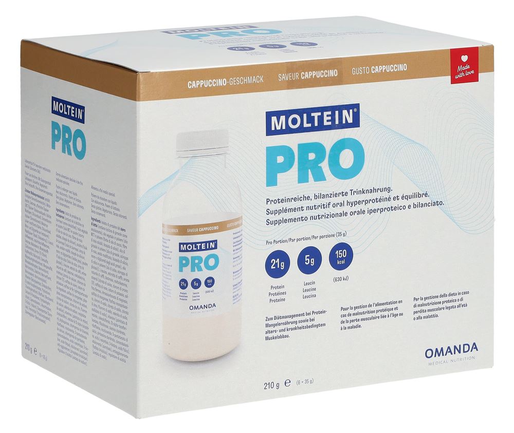 Moltein PRO 1.5 Cappuccino 6 Fl 35 g