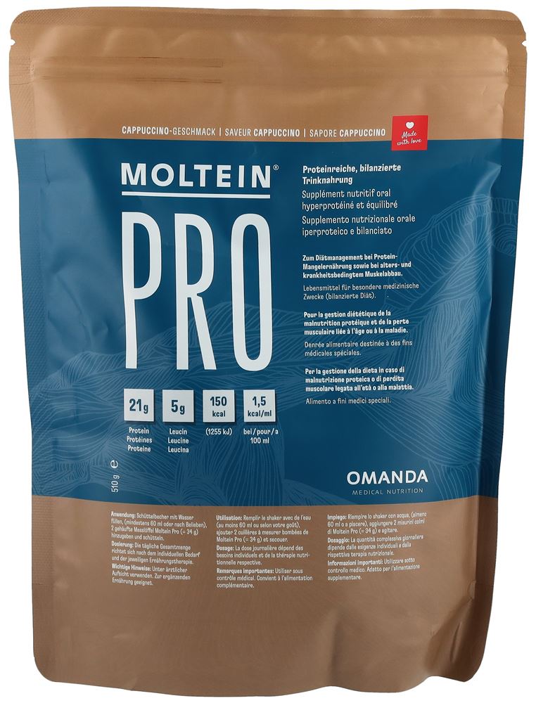 Moltein PRO 1.5 Cappuccino Btl 525 g