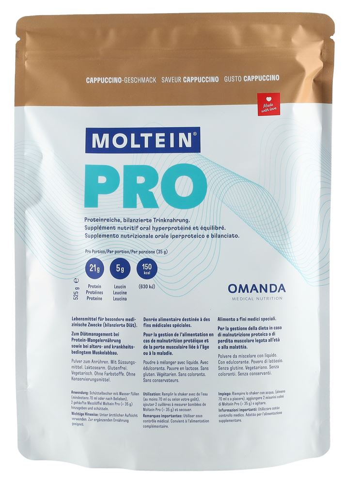 Moltein PRO 1.5 Cappuccino Btl 525 g