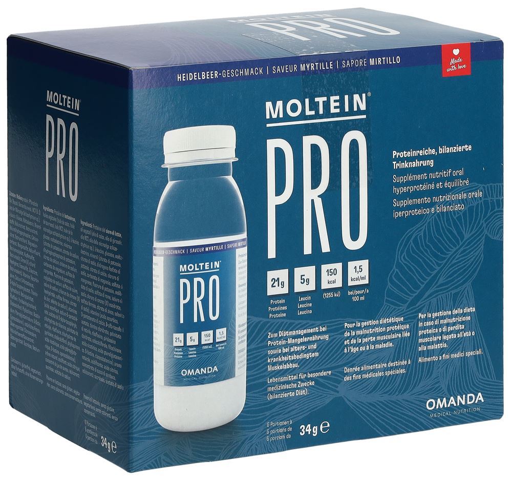 Moltein PRO 1.5 Heidelbeere 6 Fl 34 g