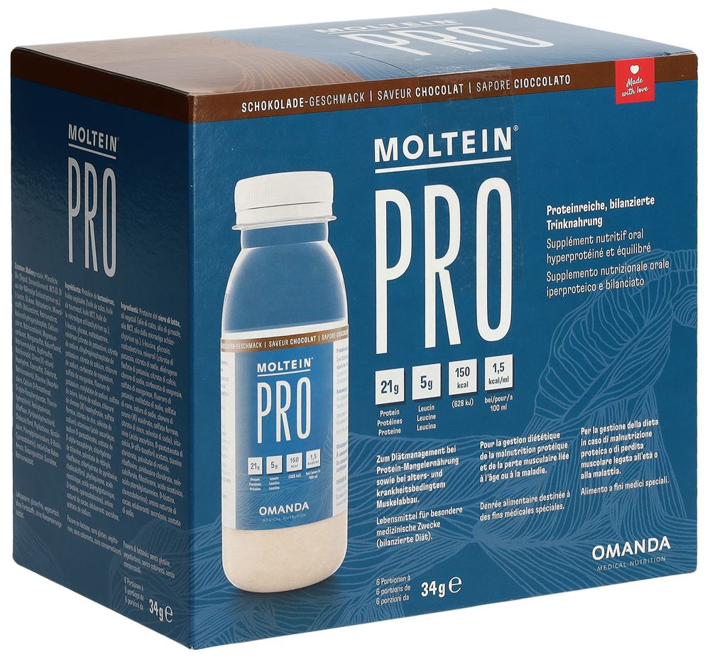 Moltein PRO 1.5 Schokolade 6 Fl 34 g