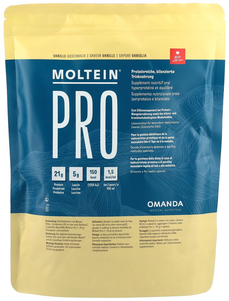 Moltein PRO 1.5 Vanille Btl 510 g