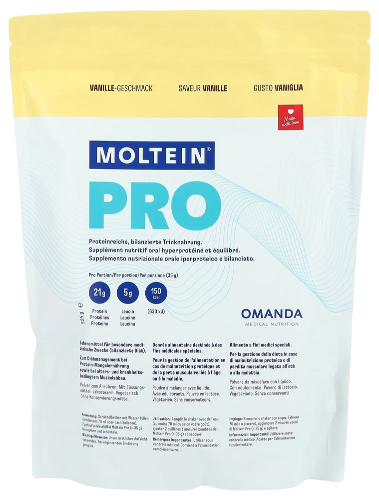 Moltein PRO 1.5 Vanille Btl 525 g