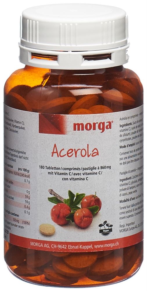 Biorex Acerola Tabletten 80 Mg Vitamin C 180 Stück