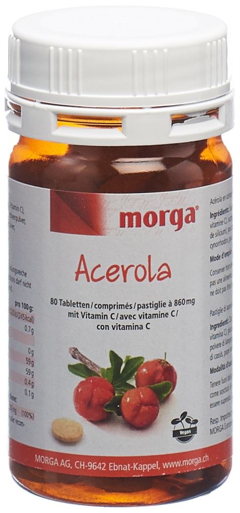 Biorex Acerola Tabletten 80 Mg Vitamin C 80 Stück