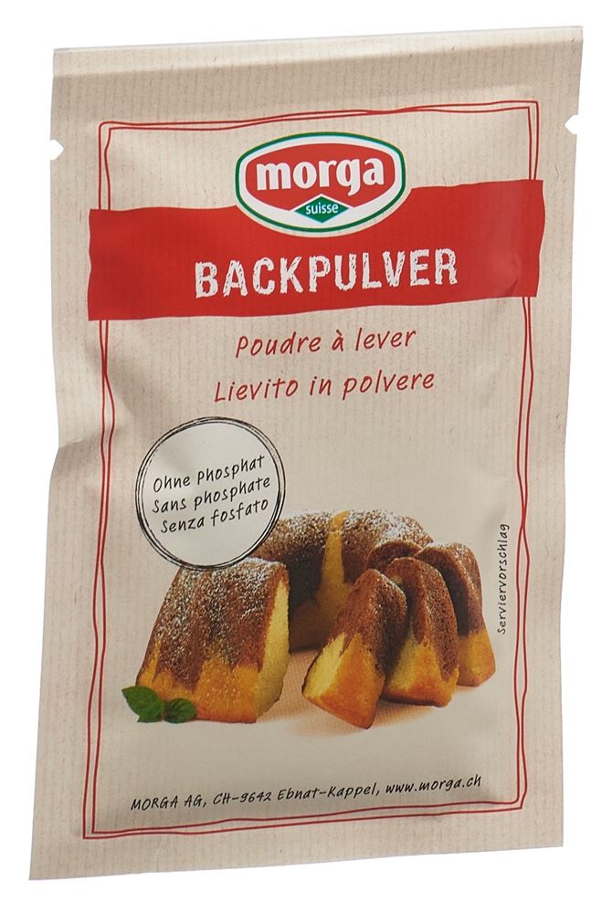 Morga Backpulver ohne Phosphat Btl 22 g