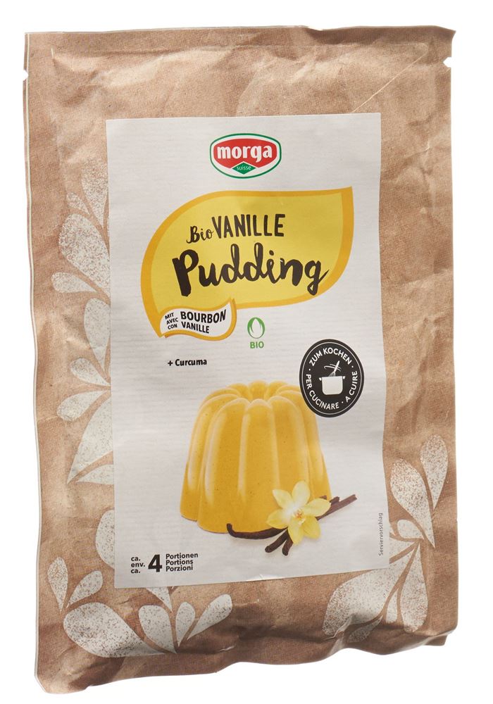 Morga Bio Pudding Vanille Curcuma Beutel 60 G