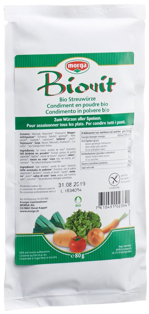 Morga Biovit Streuwürze Bio Beutel 80 G