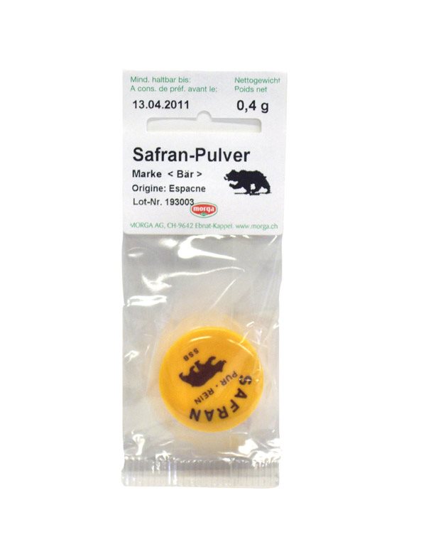 Morga Gewürz Safran Pulver Dösli 0.4 G