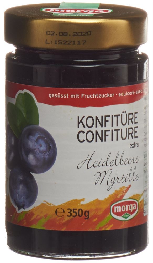Morga Konfitüre Heidelbeer mit Fruchtzucker 350 g