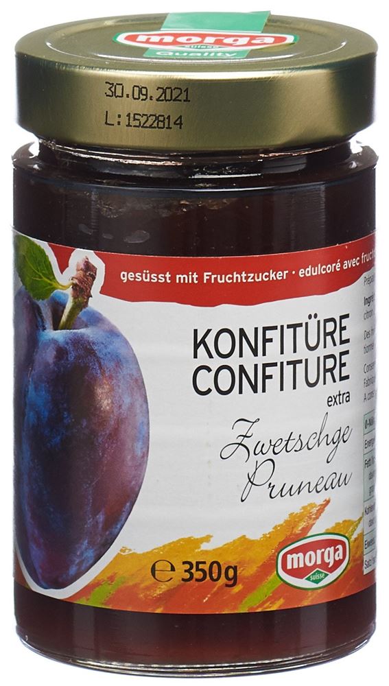 Morga Konfitüre Zwetschgen mit Fruchtzucker 350 g