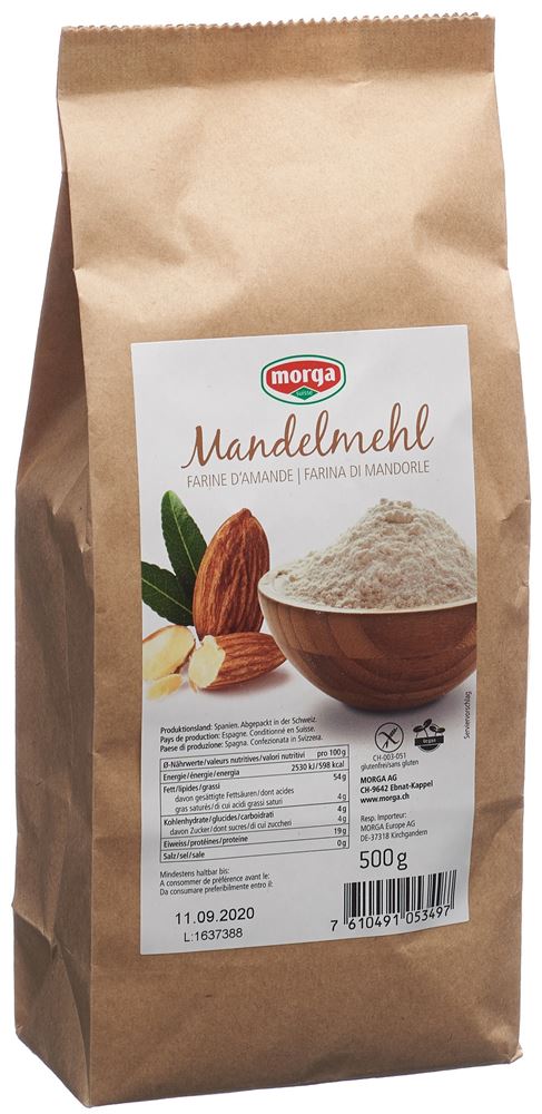 morga Mandelmehl 500 g