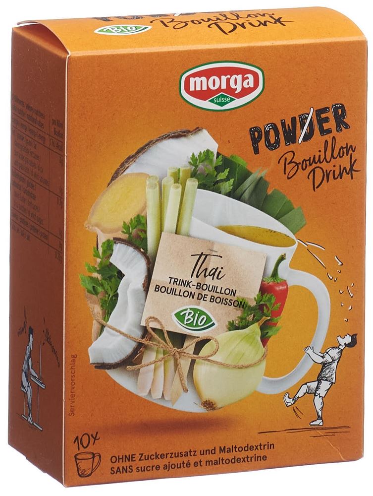 Morga Powerpowder Bouillondrink Thai Bio 10 Beutel 4 G
