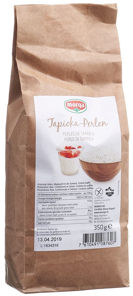 Morga Tapioka-Perlen glutenfrei 350 g