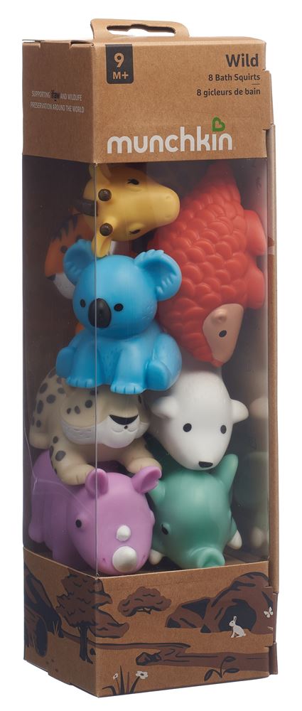 Munchkin Spritztiere zum Baden 9M+ Wild 8 Stk