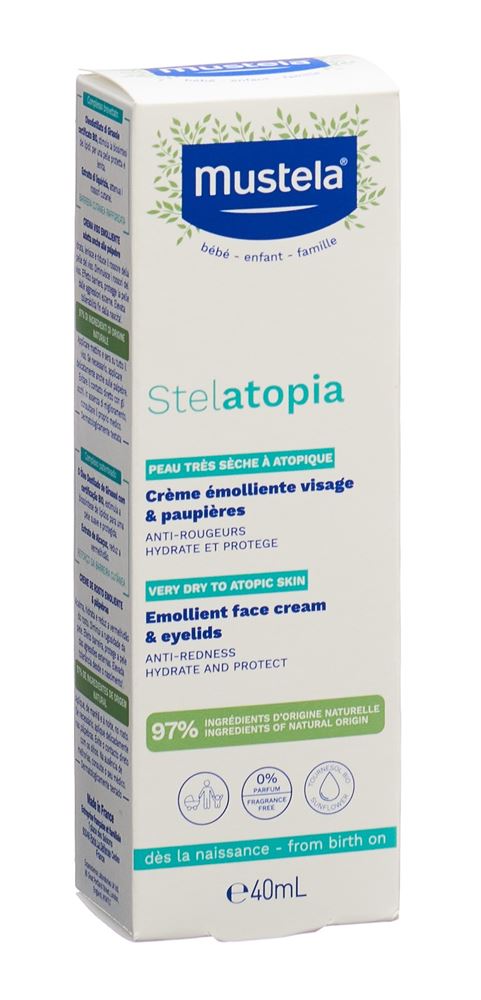 Mustela Stelatopia Weichmachende Creme Gesicht 40 ml