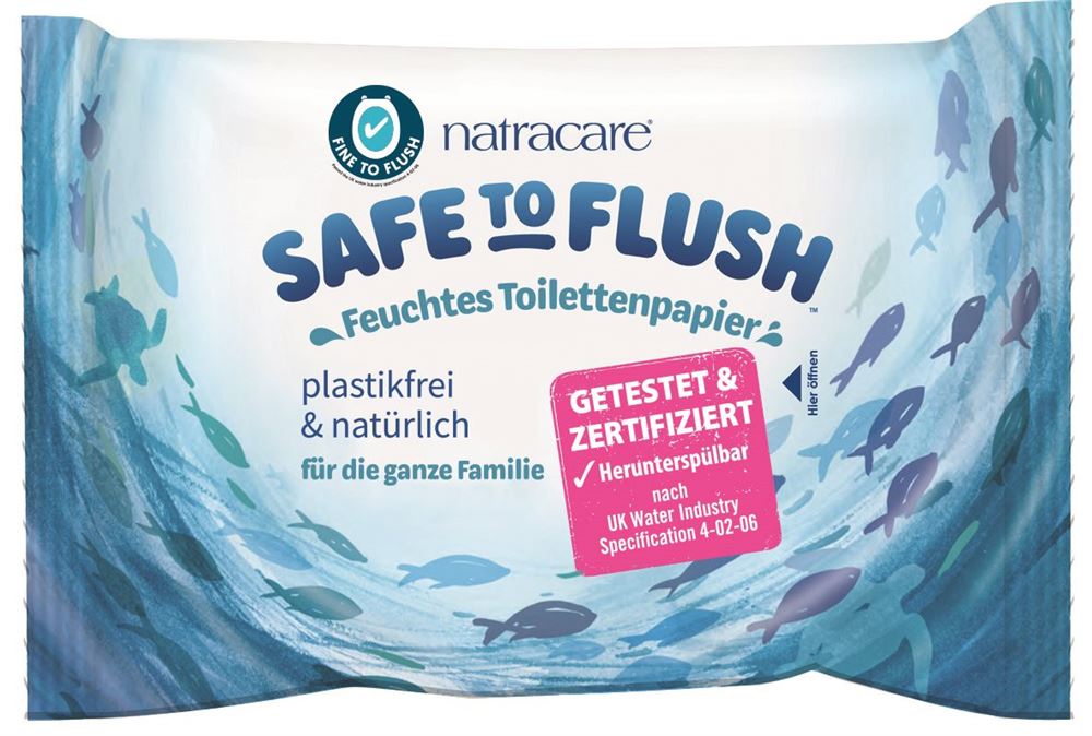 Natracare Toilettenpapier feucht Safe to Flush 30 Stk