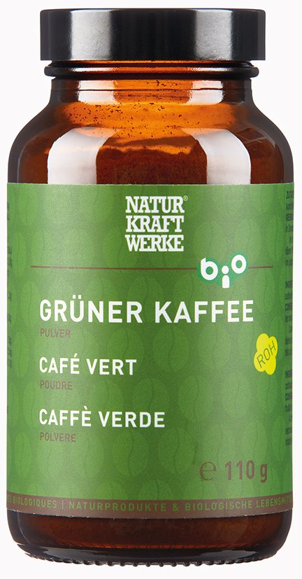 Naturkraftwerke Grüner Kaffee Pulver Bio 110 G