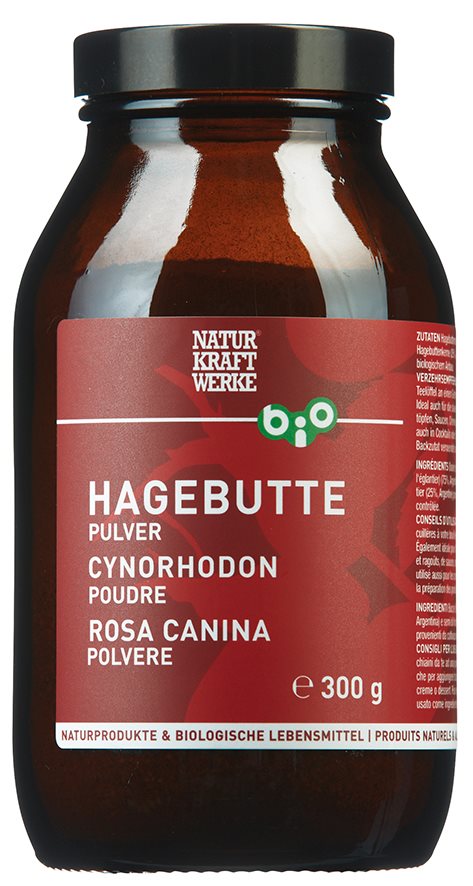 Naturkraftwerke Hagebutte Pulver Bio 300 G