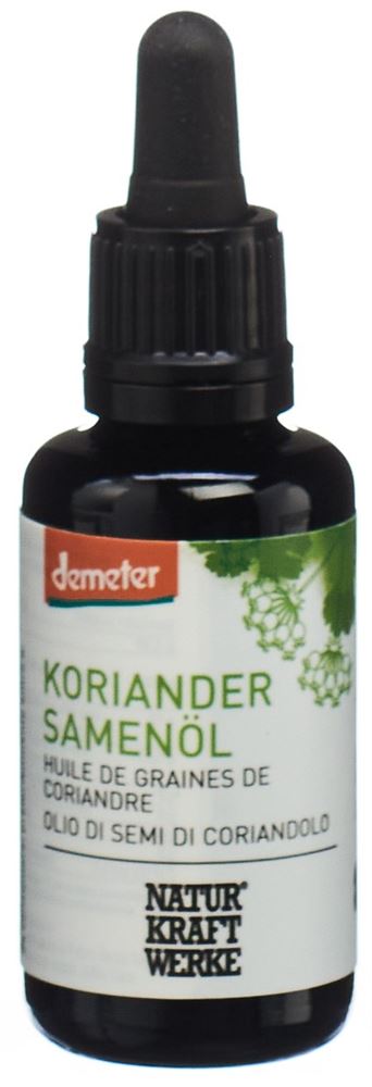 NaturKraftWerke Koriandersamenöl nativ Demeter Pip Fl 30 ml