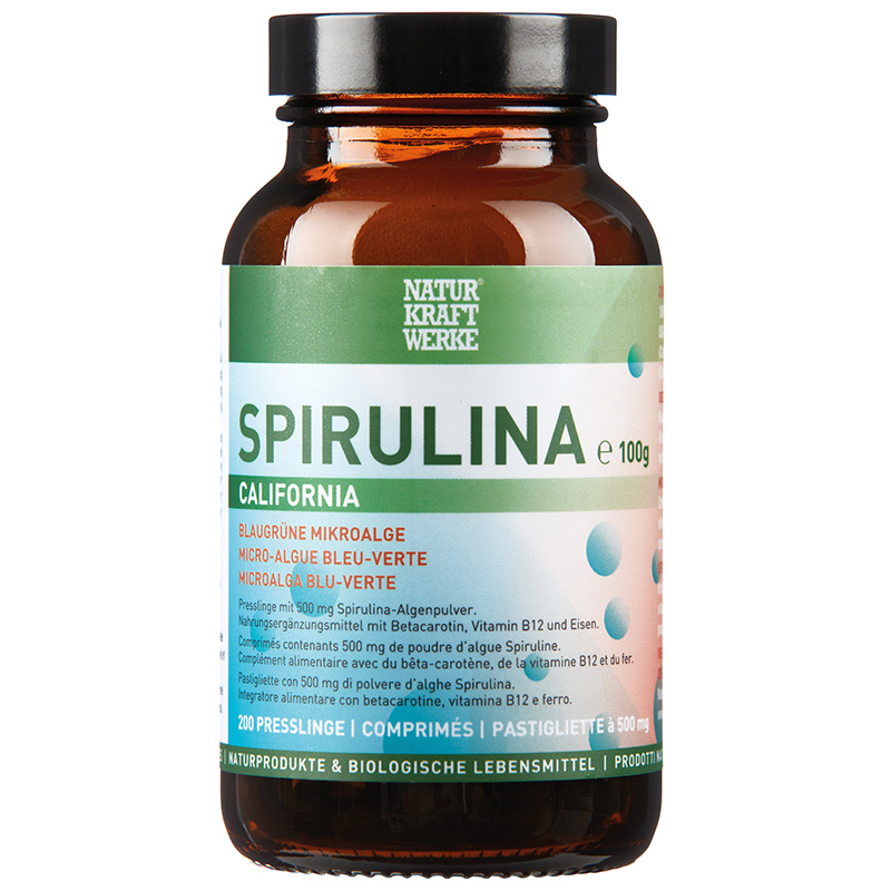 NaturKraftWerke Spirulina California Presslinge à 500mg 200 Stk
