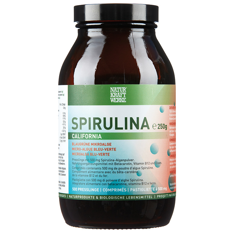 NaturKraftWerke Spirulina California Presslinge à 500mg 500 Stk