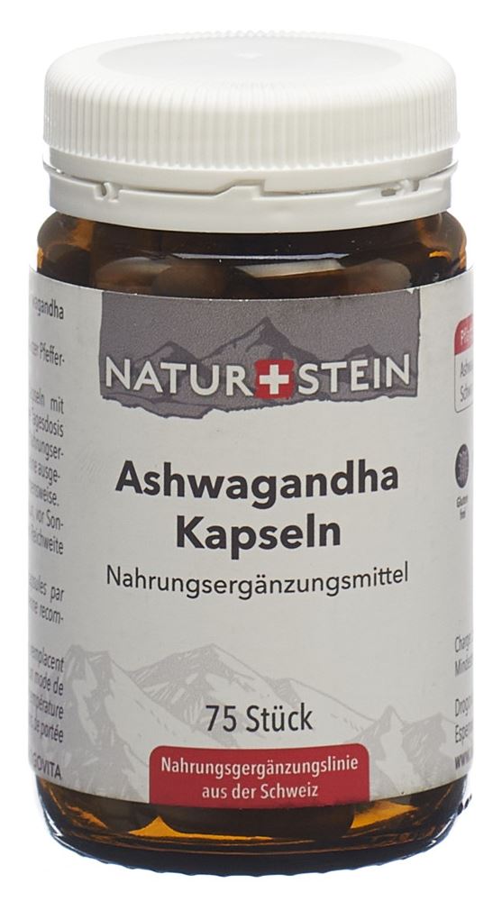 Naturstein Ashwagandha Kaps Glasfl 75 Stk