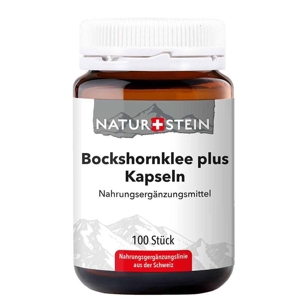 Naturstein Bockshornklee plus Kaps Glas 100 Stk