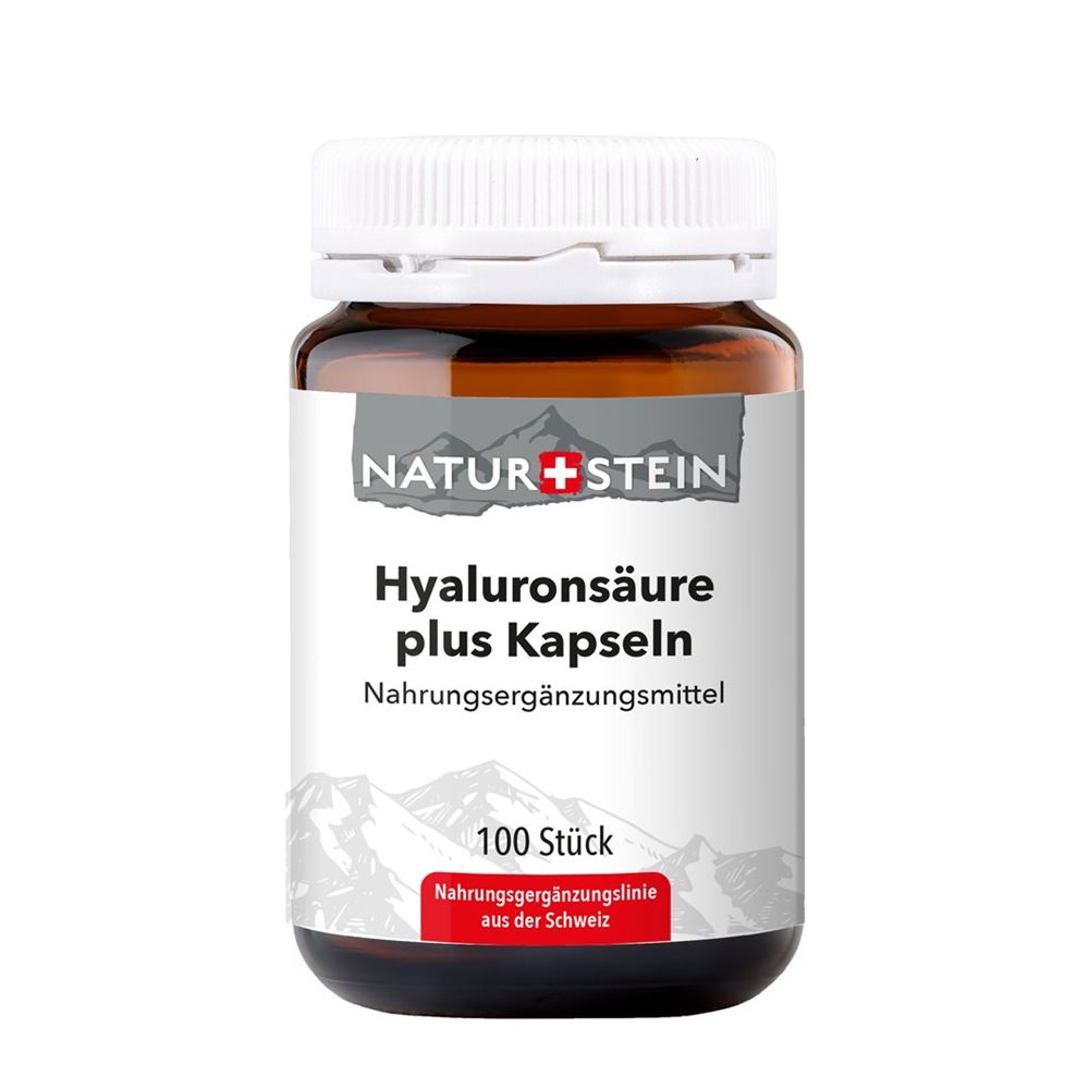 Naturstein Hyaluronsäure plus Kaps Glas 100 Stk